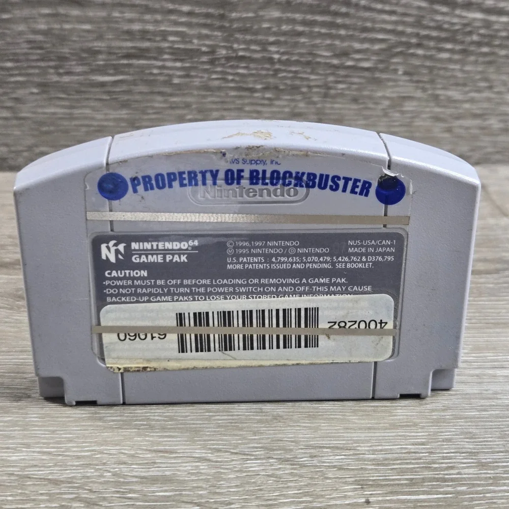Nintendo NUS-006 A Bug's Life Video Game N64 Gray Blockbuster Label Tested